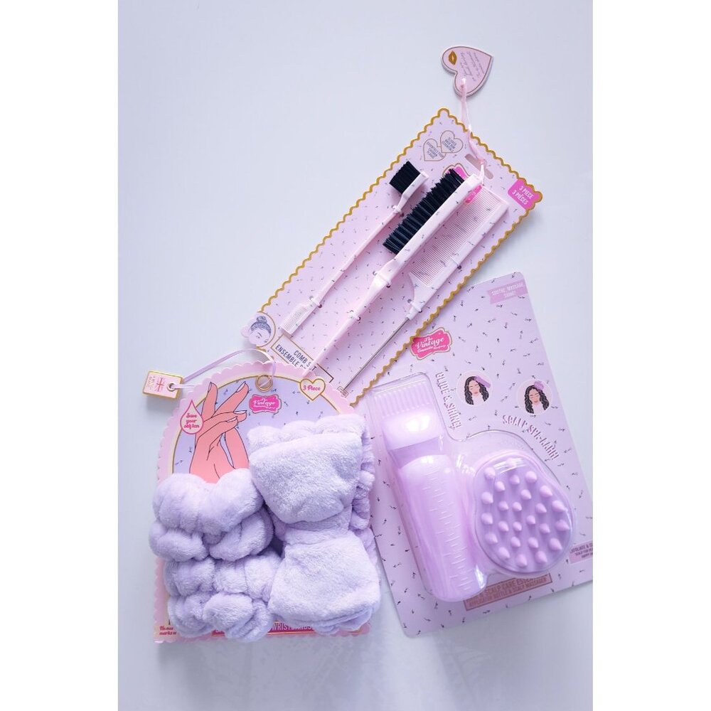 The Vintage Cosmetic Company Lavender Hair Care Bundle Set